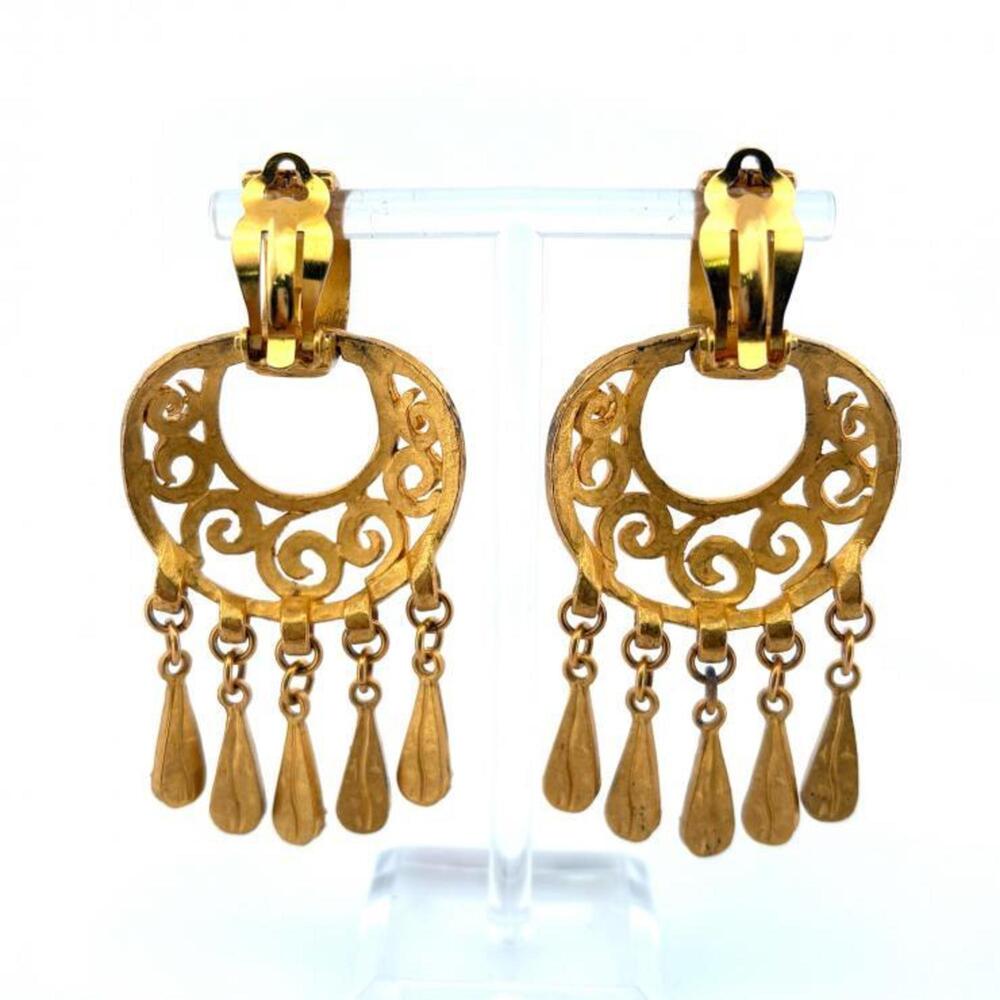 Chanel Cc Logo Clip-On Earrings Metal #247073C11B - Picture 3 of 6